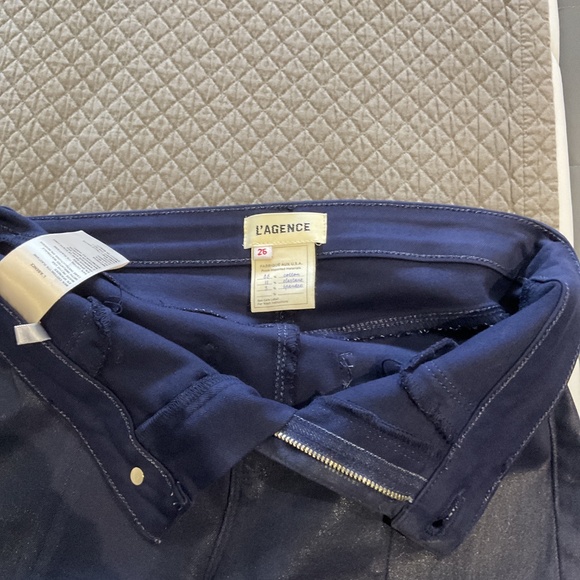 L’AGENCE midnight blue pants - size 26 - Picture 3 of 4